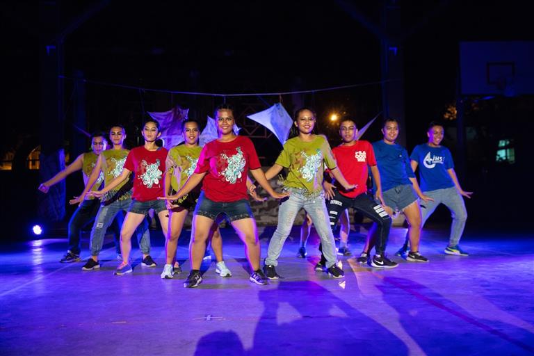 活動當天熱情的完成表演