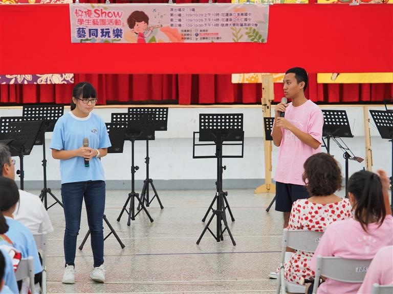 本校團長與美崙國中的團長交流帶團心得