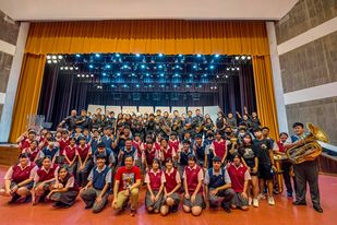 澎湖縣演藝廳合照(馬公高中管樂團VS北市管)