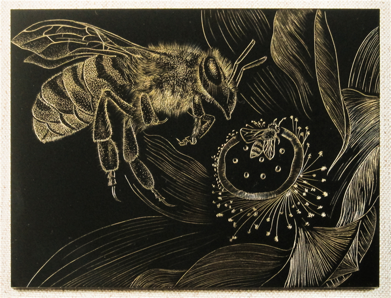 戧金技法-誰在我的花園裡