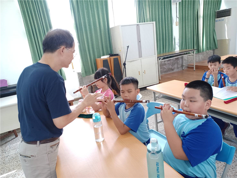 吹管組上課情形