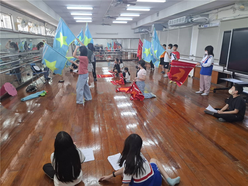 道具旗幟舞台走位練習