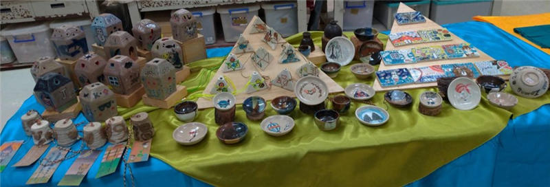 國中七八九年級陶藝課程創作作品