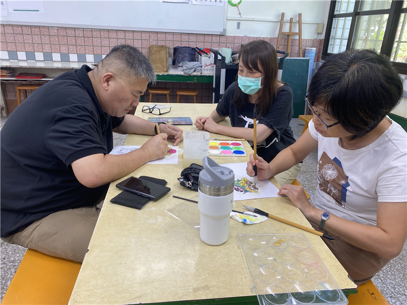 藝術家指導教師水彩年畫創作