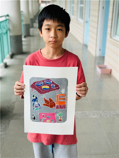 五年級學生版畫作品