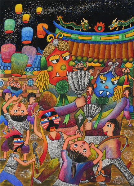 第十六屆海峽兩岸少年兒童美術大展-自創圖片第二張 第十六屆海峽兩岸少年兒童美術大展-自創圖片第二張