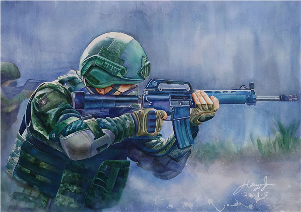 國軍第58屆文藝金像獎巡迴美展-藍天美展-自創圖片第一張 國軍第58屆文藝金像獎巡迴美展-藍天美展-自創圖片第一張